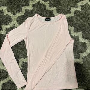 White Fox Pink Fitted Top